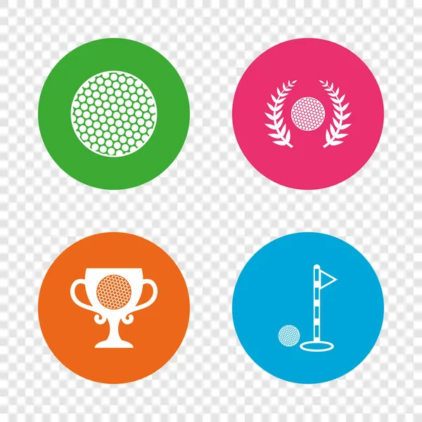 Icone della pallina da golf . — Vettoriale Stock