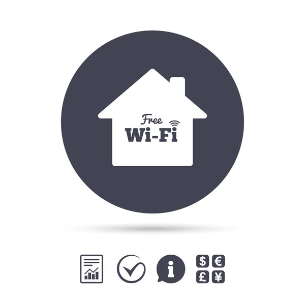 Znak w domu wifi — Wektor stockowy