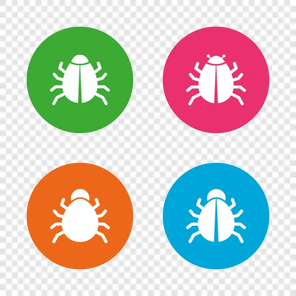 Virus software error icons. — Stock Vector