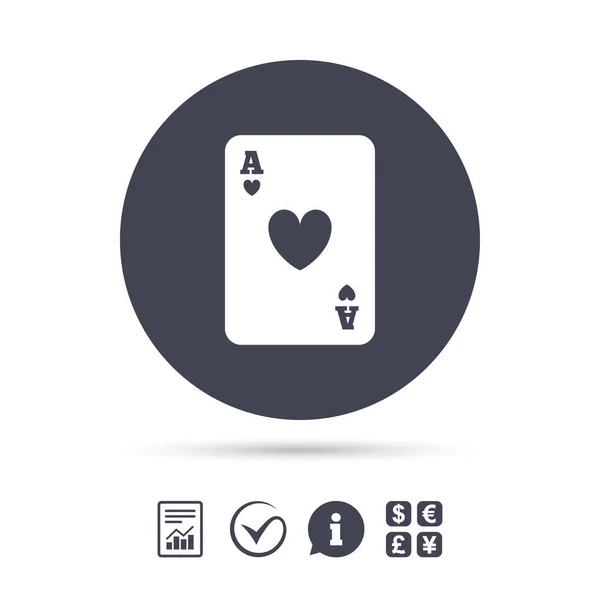Icône signe Casino . — Image vectorielle