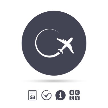 uçak işareti simgesi. 