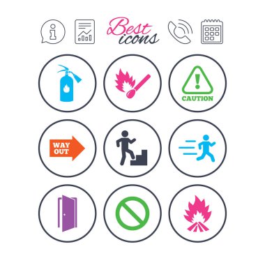 Yangın güvenliği, acil durum simgeleri