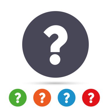 Soru işareti simgesi simgesi. 