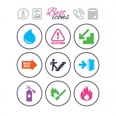 Yangın güvenliği, acil durum simgeleri