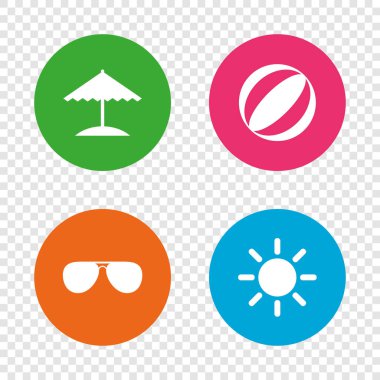 Beach Tatil simgeler