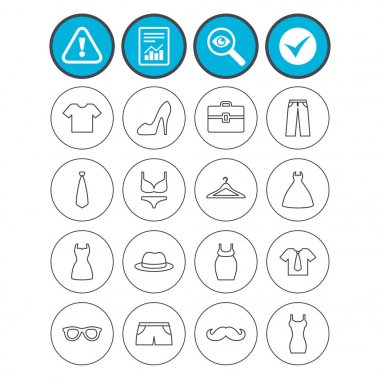 Giysi ve aksesuarları simgeler