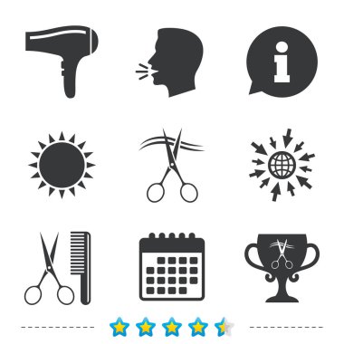 Kuaför Icons set