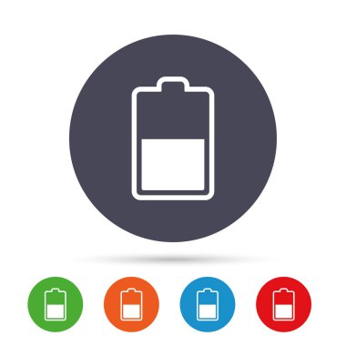 Pil yarım düzey işareti simgeleri