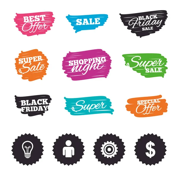 Sale banners and labels — Stock Vector