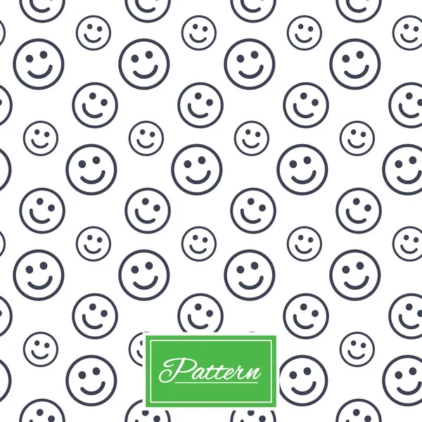 Smile lines seamless pattern. — Stock Vector