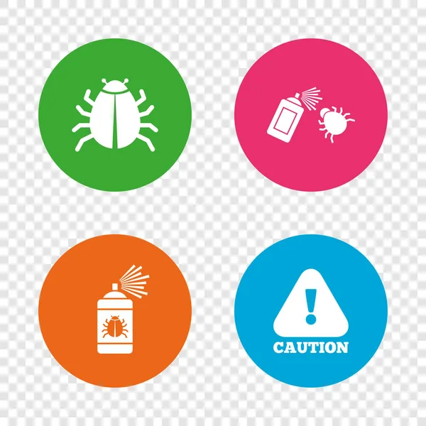 Bug disinfection icons — Stock Vector