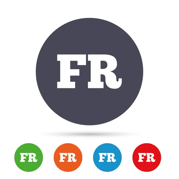 French language icon — Stock Vector