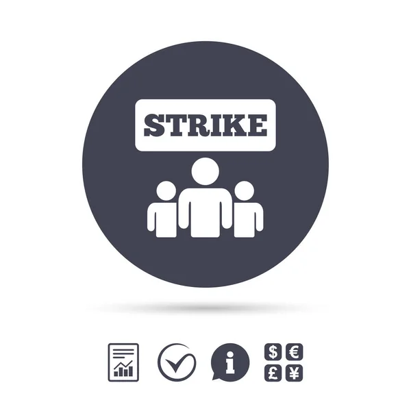 Strike sign icon — Stock Vector