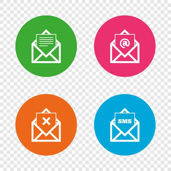 Mail envelope icons — Stock Vector