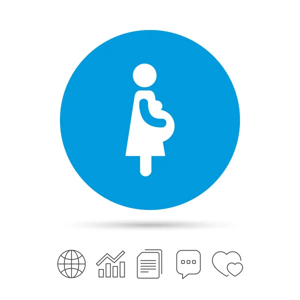 Icône signe enceinte — Image vectorielle