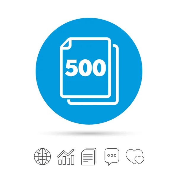 Packung mit 500 Blatt Icon — Stockvektor