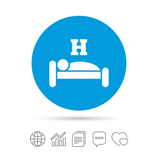 Hotel Appartement pictogram — Stockvector