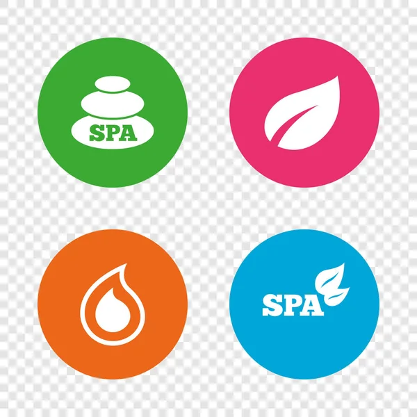 Iconos de signo de spa — Vector de stock