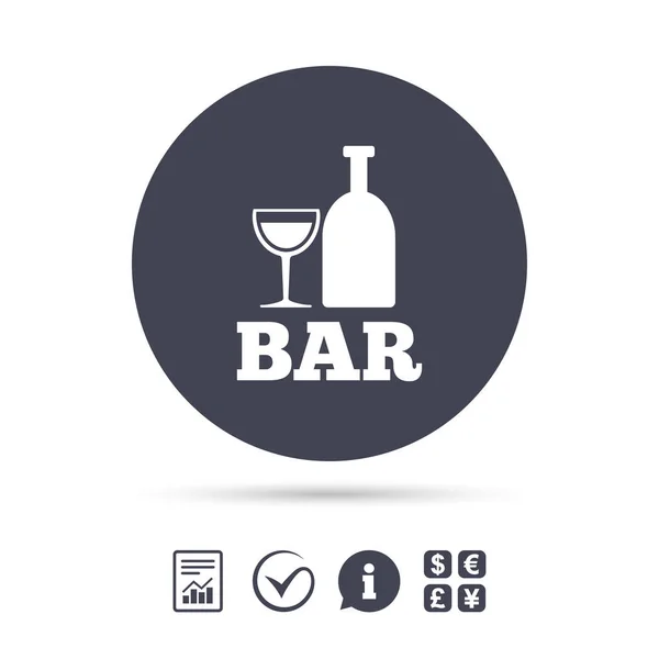 Bar ou icône Pub signe — Image vectorielle