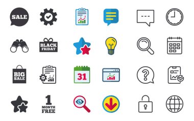 Satılık konuşma balonu simgeler