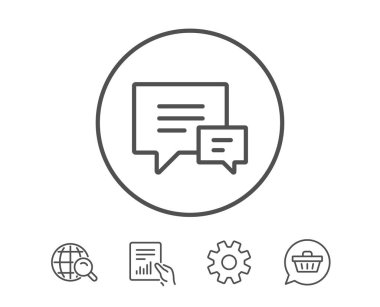 konuşma balonu işareti.