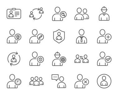 Kullanıcılar satır simgeler.