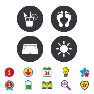 Beach Tatil simgeler