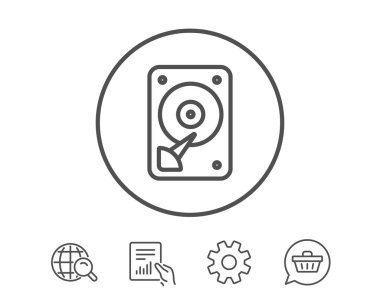 Sabit disk depolama işareti.