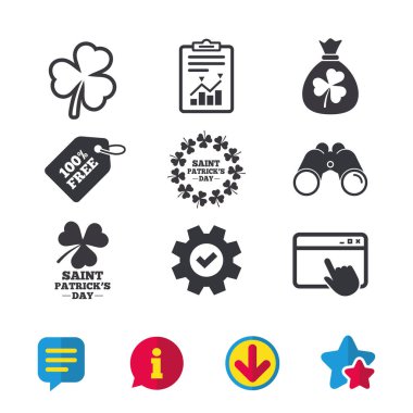 Saint Patrick day icons