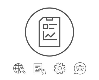 Rapor belge satırı simgesi. 