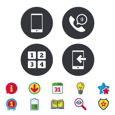 Telefon düz simgeler 