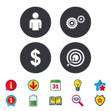 İnsan ve targer ok ile amacı.