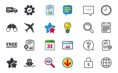 Kargo kamyonu, sevkiyat. Ücretsiz Teslimat Servisi.