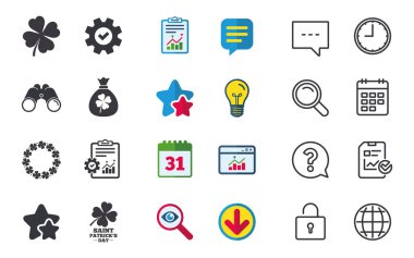 Saint Patrick day icons