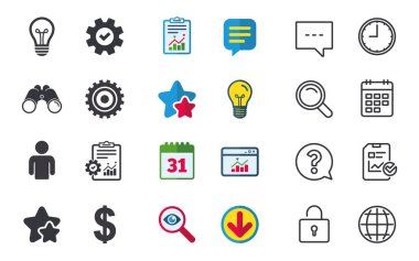 İnsan ve lamba ampul fikir simgeler.