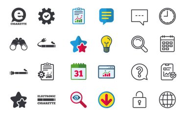 Elektronik sigara simgeler