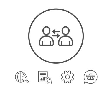 Ekip çalışması satırı simgesi.