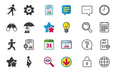 İnsanlar düz simgeler 