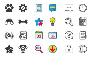 Evcil hayvan düz simgeler