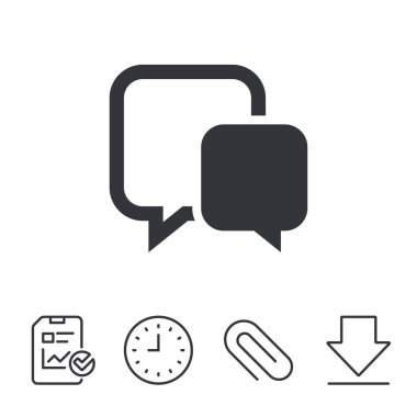 sohbet işareti simgesi. 