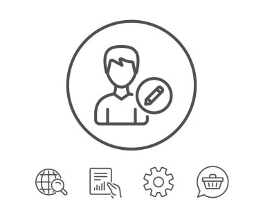 Kullanıcı satır simge Düzenle. 