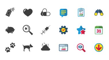 Veteriner, Evcil hayvan simgeler.