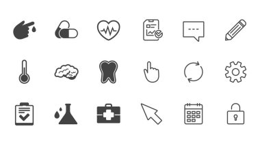 Tıp ve tanı simgeler  