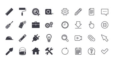 İnşaat aletleri seti