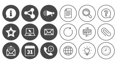 İletişim simgeler. İlgili kişi, posta işaretleri.