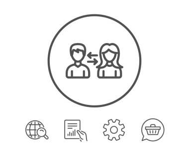 Ekip çalışması satırı simgesi.