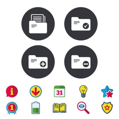 Muhasebe bağlayıcı simgeler.