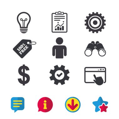 İnsan ve lamba ampul fikir simgeler.