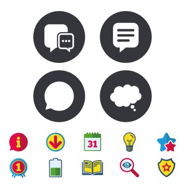  Komik konuşma balonu işaretleri. 