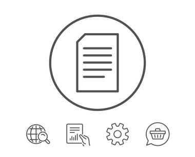 Belge yönetimi satırı simgesi. 